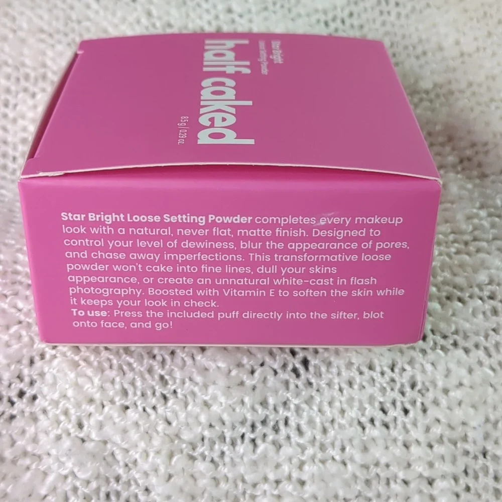 Half Caked Star Bright Loose Setting Powder in Pink, 8.5g/0.29oz